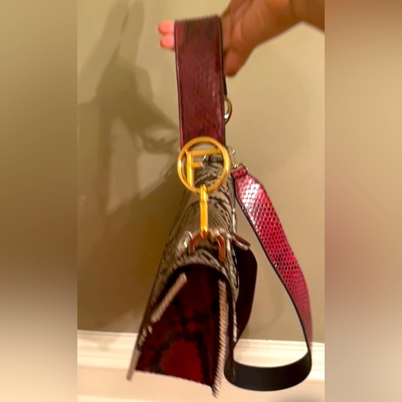 Fendi Kan I Flogo python bag- authentic with all papers - Picture 8 of 14